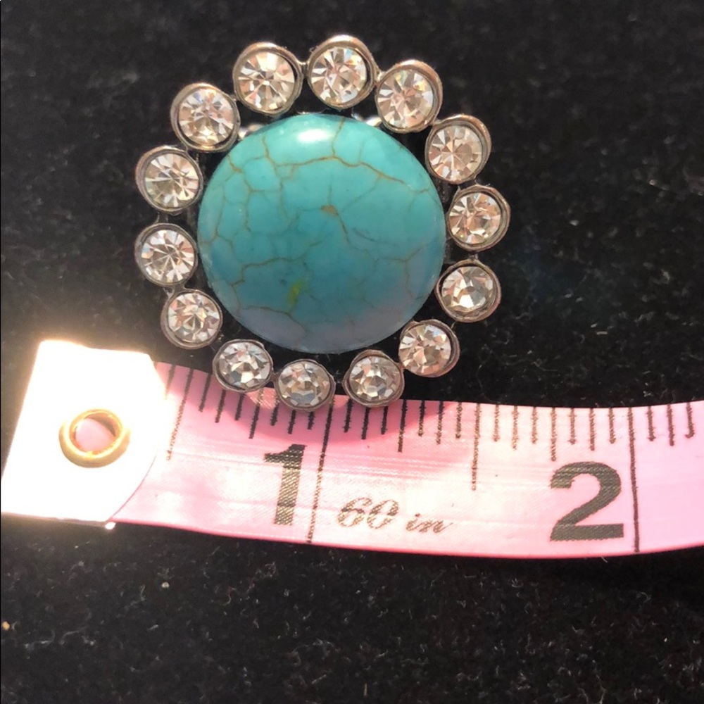 Large turquoise statement ring - Picture 6 of 6